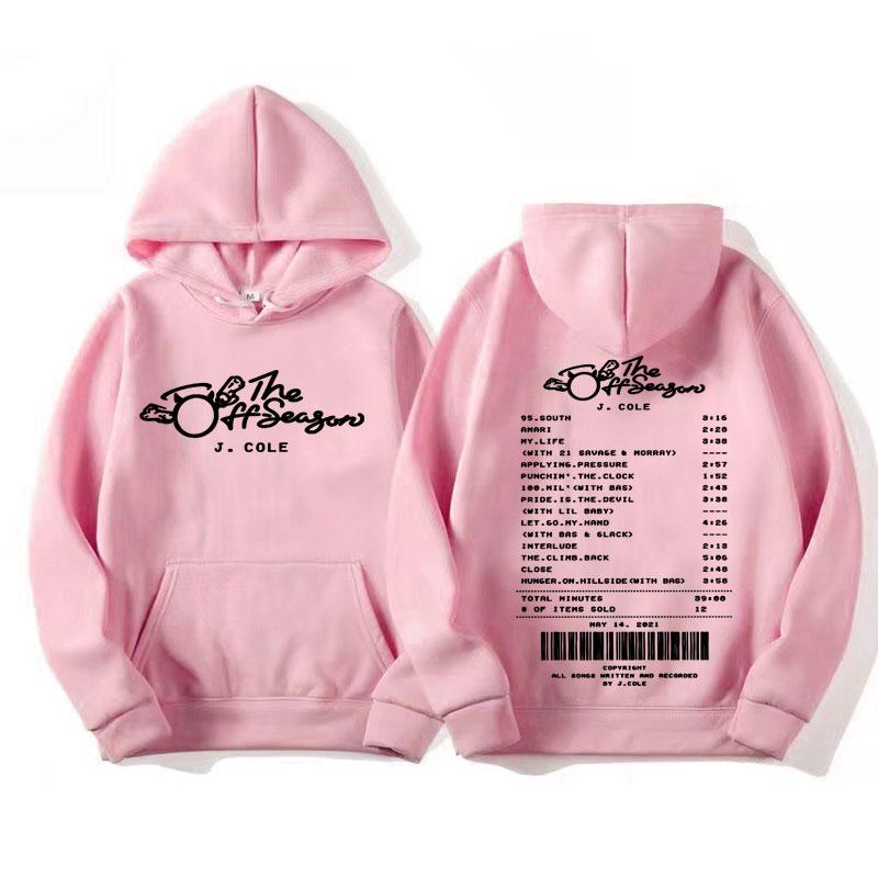 J Cole The Off-Season Album Double Sided Print Hoodie Men's Women Vintage Rap Y2K Graphic Sweatshirts Hip Hop Hoodies Streetwear