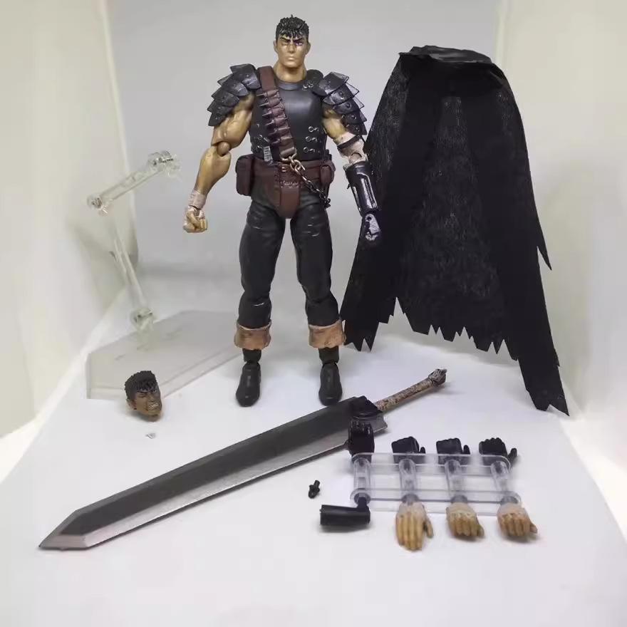 Figma 359 Гатс Берсерк Черный Мечник Перекрашенное Издание Фигурка Действия 17см ПВХ Коллекционная Модель Аниме Игрушка Для Фанатов Берсерка