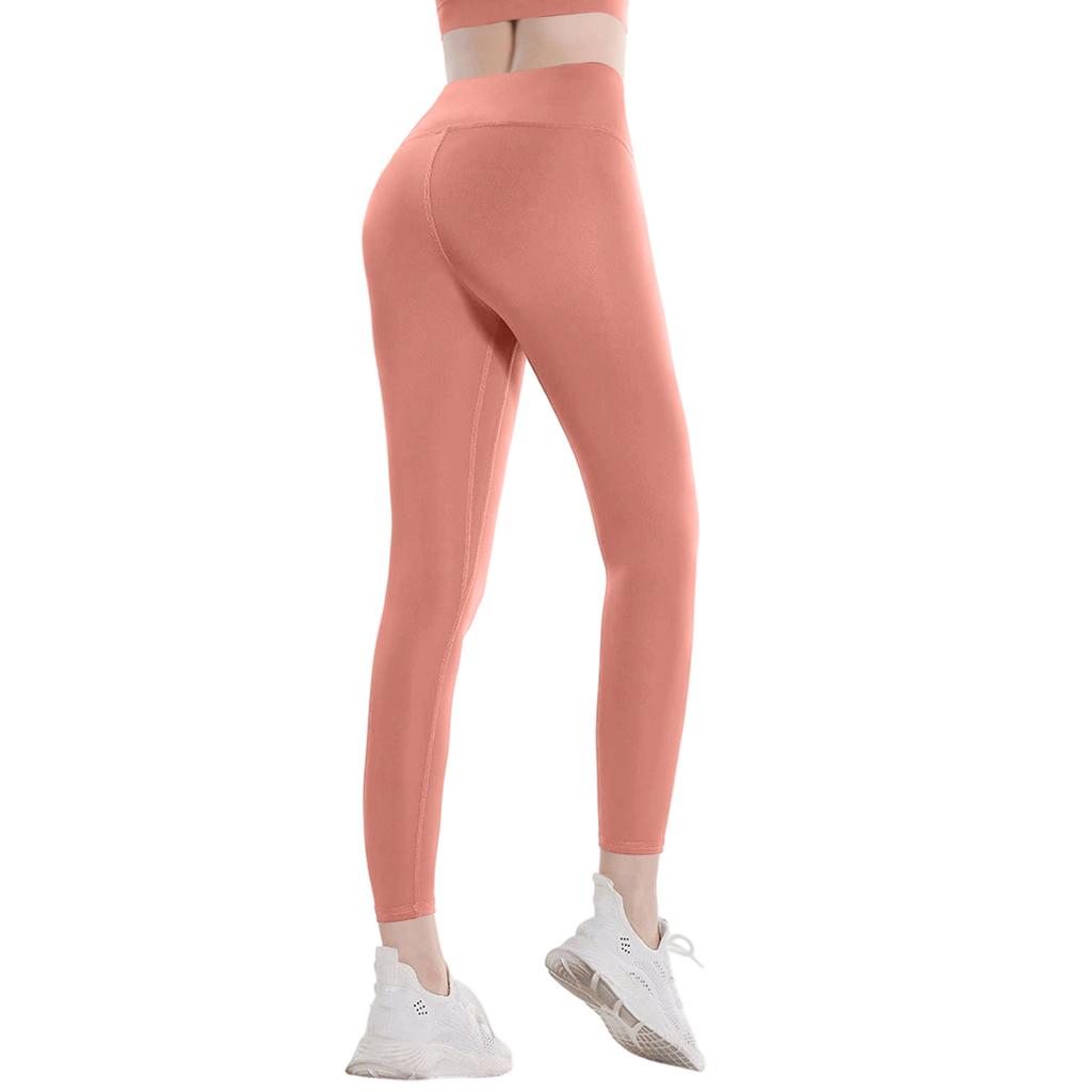 Women's Long Quick-Dry Fitness Sports Pants, Tight-Fitting High-Waisted Running Pants With Butt Lifting