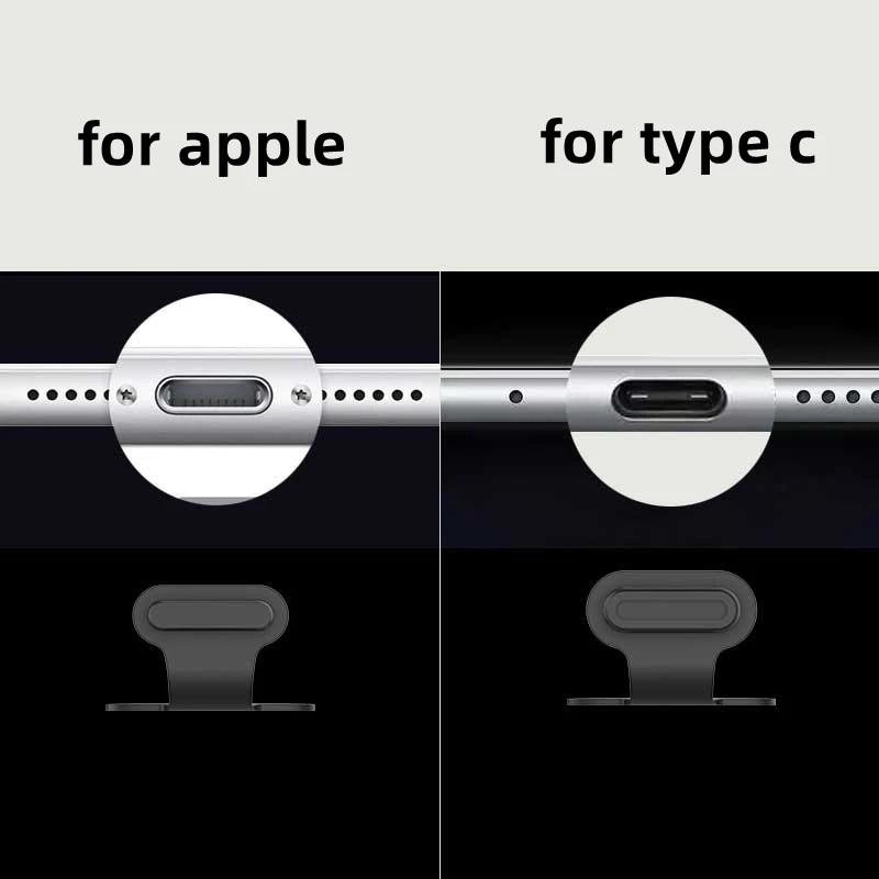 2-6 шт. USB C Защитные заглушки от пыли и потери, Заглушка порта зарядки Type C для iPhone 16 Pro Max 16Plus Xiaomi Samsung, Заглушка