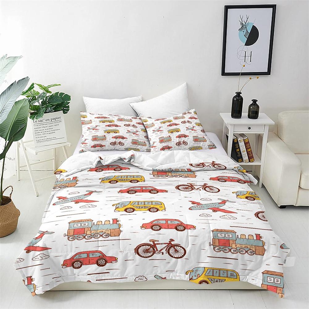3D Bicycle Rider Duvet Cover Silhouette Bedding Super King Bed Set, Soft Microfiber Comforter Cover Printed with Zipper Closure