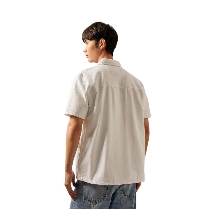 CALVIN KLEIN Shirt Men's White Denim J325774