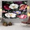 Stained Glass Peonies Tapestry Room Decoration Wall Hanging for Living Room Bedroom, dormitory, Birthday and Christmas gifts
