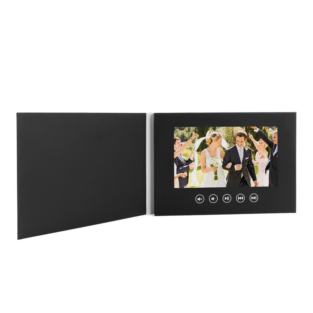 Electronic Greeting Card LCD Color Screen Customizable Video Brochure for Product Promotion Wedding