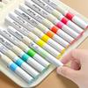 24/36/48/60/84/120Slots Markers Pen Storage Bag Large Capacity Zipper Canvas Storage Pencil Bag Watercolor Pen Stationery Bag