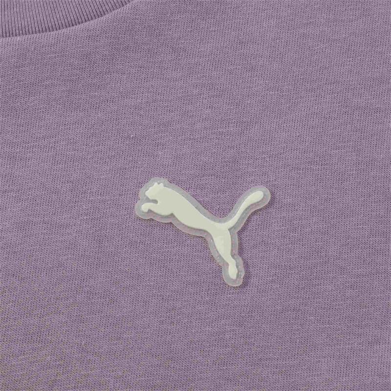 Puma Swxp Ur Shortsleeve Tee Fashion Comfortable Casual Round Neck Pullover Short Sleeve T-Shirt Unisex Tops Light-Purple 628487-30
