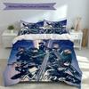 3pcs Custom Name Attack on Titan Set,Includes 1 Duvet Cover and 2 Pillowcases,All-season Bedroom Decor