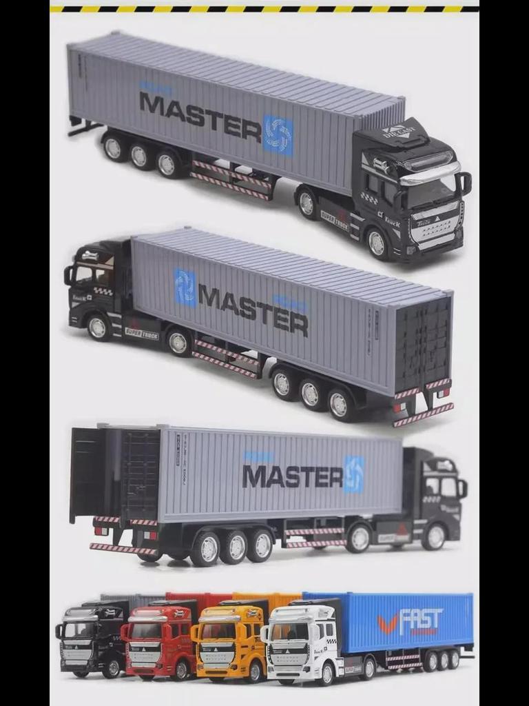 Трансграничный сплав большой инженерный транспортный грузовик тягач модель игрушка для мальчиков с английской упаковкой