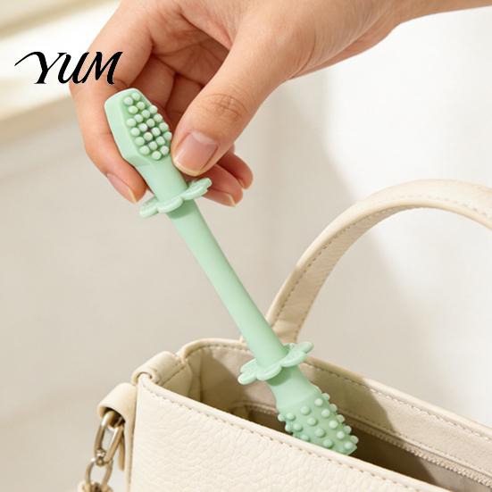 Safe Infant Chewing Toy Baby Silicone Teething Toy, Food-Grade Bite Soother for Gum Easy to Clean Relief Relief, Anti-Finger Biting Chew Stick,