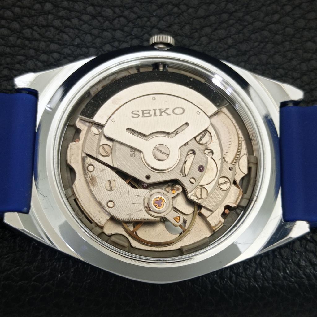 ВИНТАЖНЫЕ АВТОМАТИЧЕСКИЕ SEIKO 5 6309A ВОССТАНОВЛЕННЫЕ ЯПОНСКИЕ МУЖСКИЕ ЧАСЫ С СИНИМ ЦИФЕРБЛАТОМ a442587-1