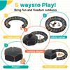 LUCKITTY Уличный Радужный Вольер-Игровая Площадка для Кошек, Домик для Домашних Кошек Включая Портативную Палатку, Круглый Манеж для Кошек, Тоннель, Кошачий Вольер, для Кошек,