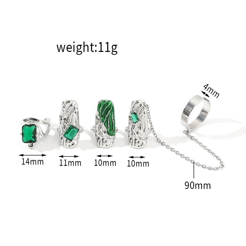 Кольца Цепь Доспехи Набор Кольцо Кольца Наборы Женские Открывающиеся Кольца Кольца для Пальцев Кольца для Защиты Ногтей