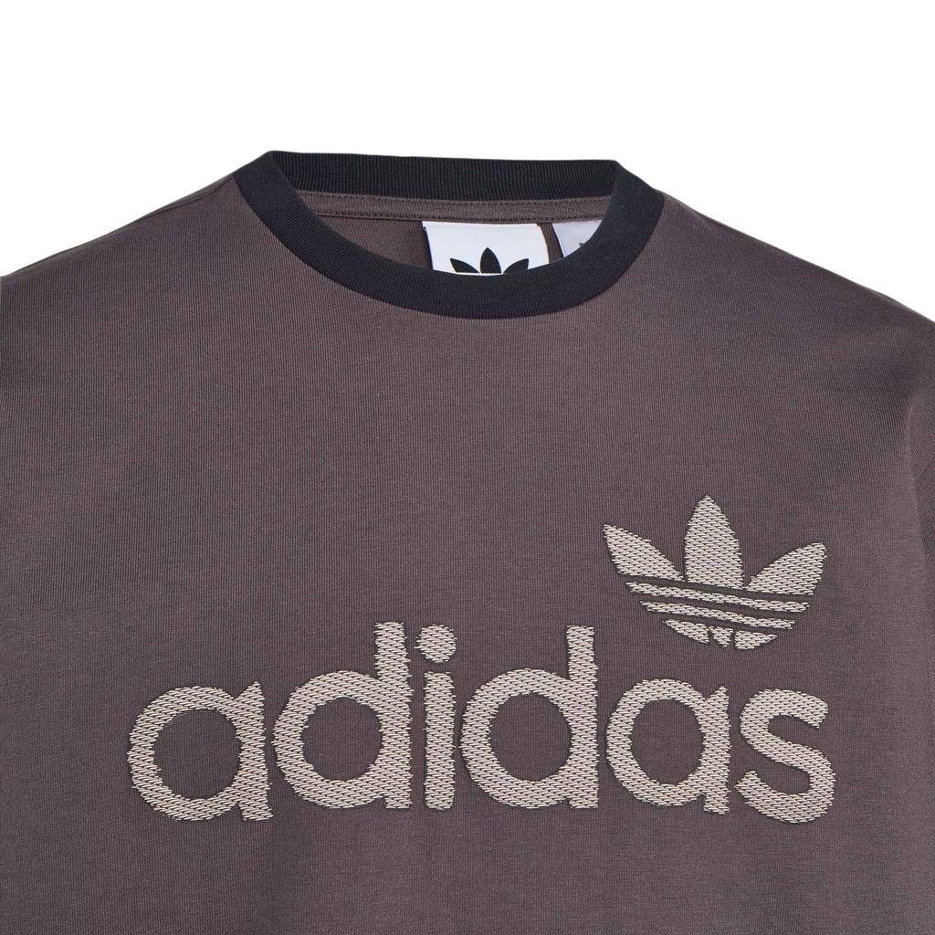 adidas Мужская футболка с коротким рукавом и контрастной отделкой по горловине и рукавам Originals Ringer Knit Crew Neck KY8453