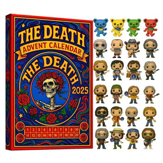Мертвый Адвент-календарь 2025 Календарь обратного отсчета до Рождества с коллекционными фигурками-сюрпризами