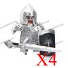 Medieval Knight Figures Building Blocks Elf Guard Dwarf Warrior Wild Boar Sheep Mount Fantasy Movie Character Soldier Bricks Toy