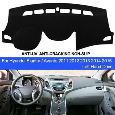 Коврик для приборной панели автомобиля с защитой от солнца для Hyundai Elantra/Avante 2011 2012 2013 2014 2015 левый руль