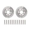 2.2-inch RC Rock Crawler Parts, Brass and Stainless Steel Wheel Hub Weights, Heavy Parts, Knuckle Weights (4 Pieces)