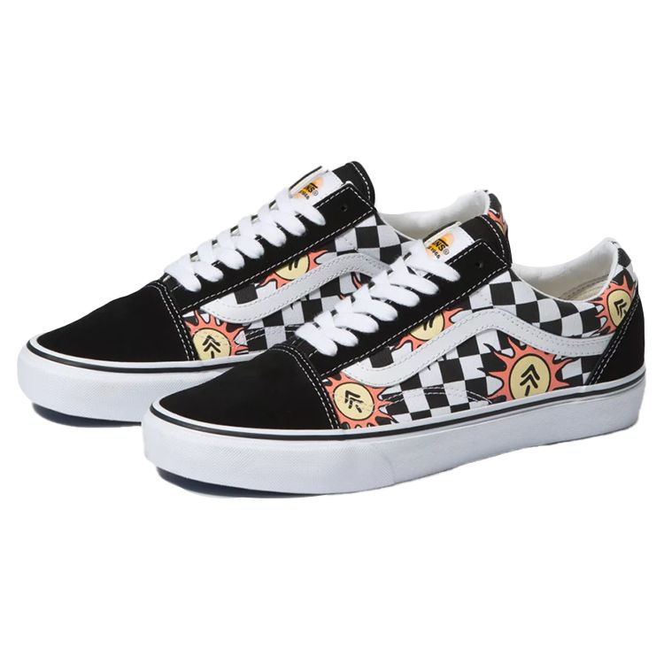 Parks Project X Vans Old Skool Capsule Collection - Checkerboard Unisex Sneakers Black True-White VN0A7Q2J6R6