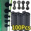 100pcs Sun Shading Net Clip Home Fence Installation Hook Greenhouse Sunshade Net Clamp Outdoor Tent Hang Expand Net Fix Clips