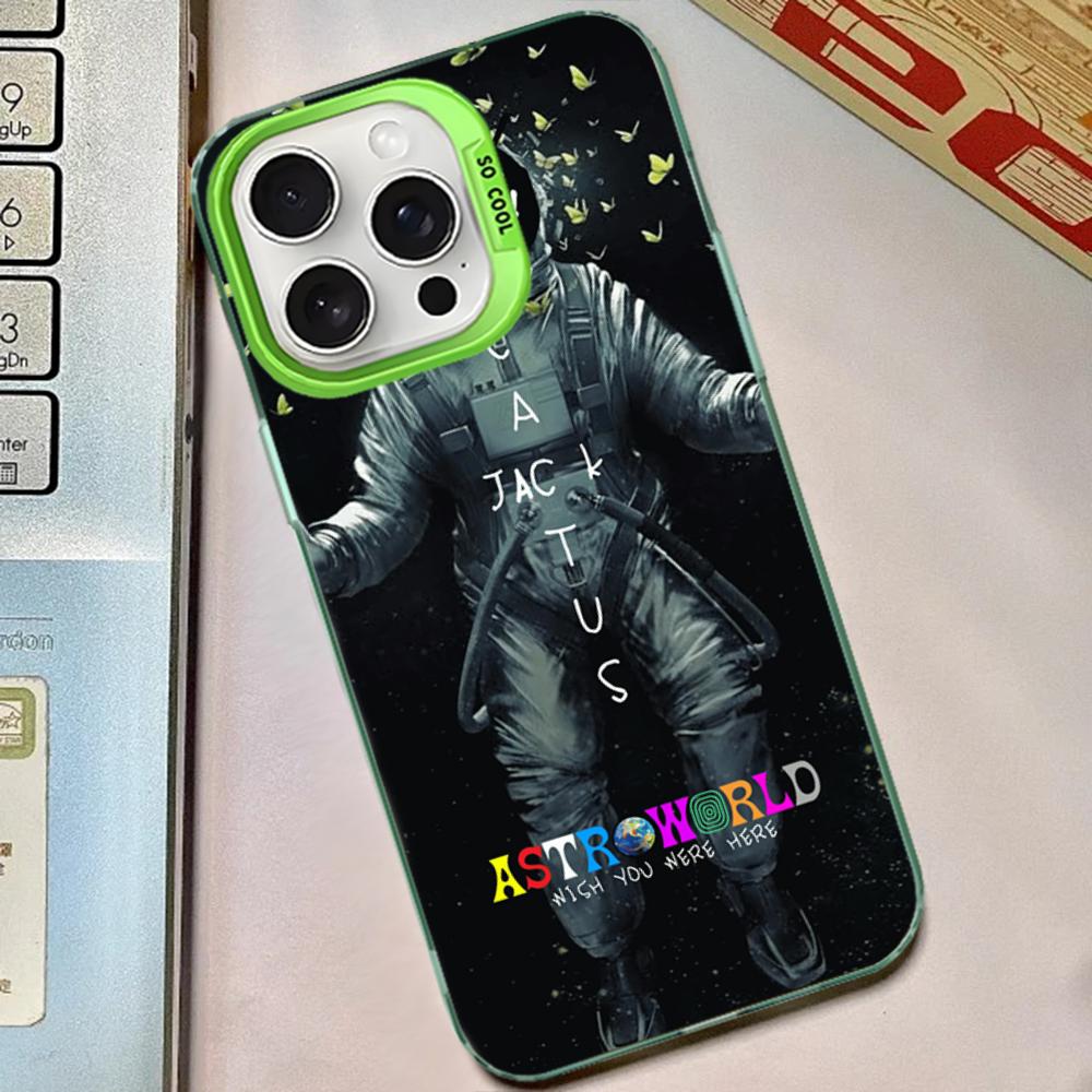 Чехол для телефона Cactus Jack Hiphop для IPhone 16 15 14 13 12 11 Pro Max X XR XSMAX 8 7 Plus Матовый противоударный задний чехол