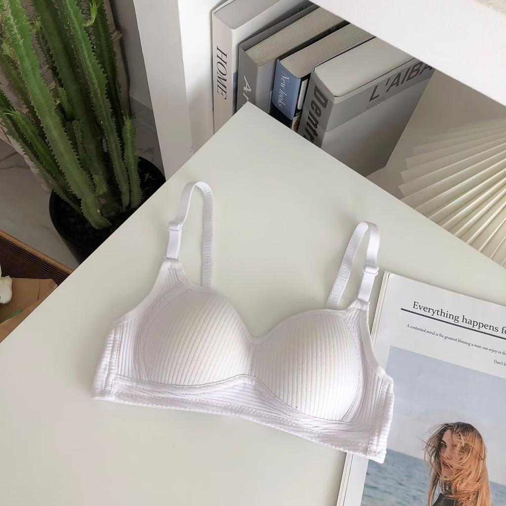 Нижнее белье для девочек, хлопковый бюстгальтер с небольшой грудью, декомпрессионный комфортный и удобный без стального кольца, бюстгальтер для подростков, топ