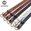 Women Belt Deduction Side Gold Buckle Jeans Wild Belts Fashion Students Simple Casual Trousers Belt
