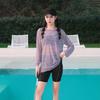 Long-sleeved Long Pants Swimsuit Women's Split Three-piece Sports Conservative and Thin Swimsuit