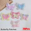20Pcs Sew On Padded Applliques Double Layers Clothes Patches  Hat Shoes Sewing