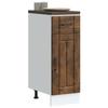 VidaXL Armoire de cuisine Lucca chêne fumé bois ingénierie, meuble d'évier, meuble de cuisine avec tiroir, meuble de cuisine 853702