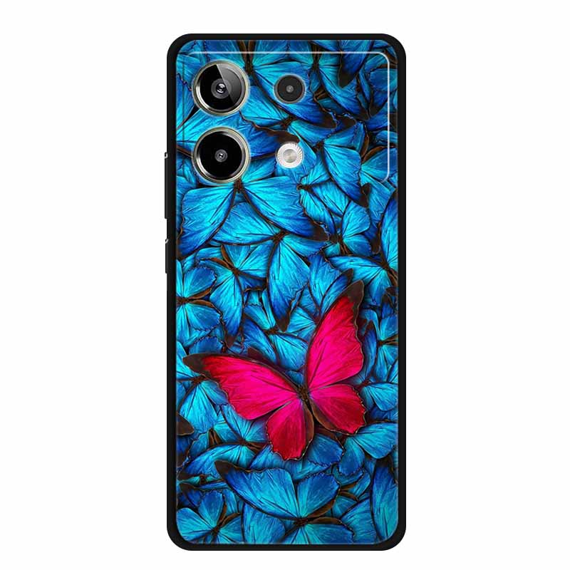 Чехол для Redmi Note 13R Pro Животные Мягкий силиконовый ТПУ Чехлы для телефона Задняя крышка Для Xiaomi Redmi Note13R Pro Волк Защитник fundas