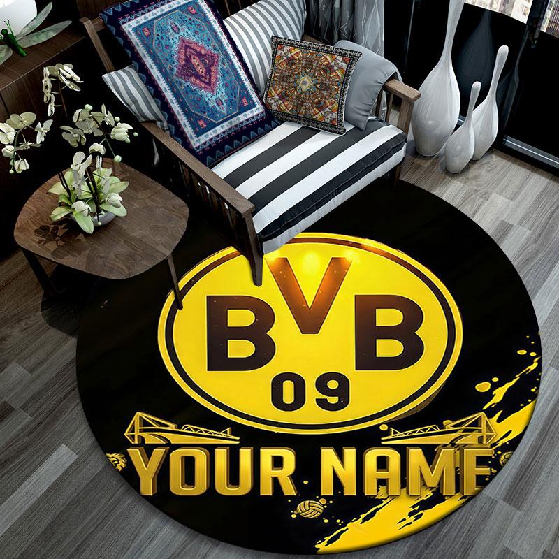 Custom Name,BVB 09 pattern round rug,Carpet Rug for Living Room Bedroom Playroom ,Non-slip Floor Mat,Holiday Gifts and Birthday Gifts.