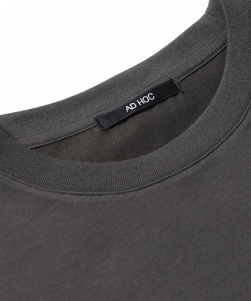 ADHOC Men'S Arched Lettering Artwork T-Shirt (Dk-Grey) (Hc6St44)