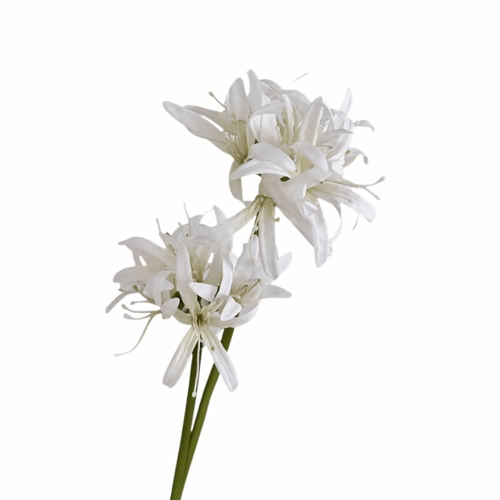 2 Heads Simulation Lycoris Flower Realistic Artificial Silk Flower Party Decorations
