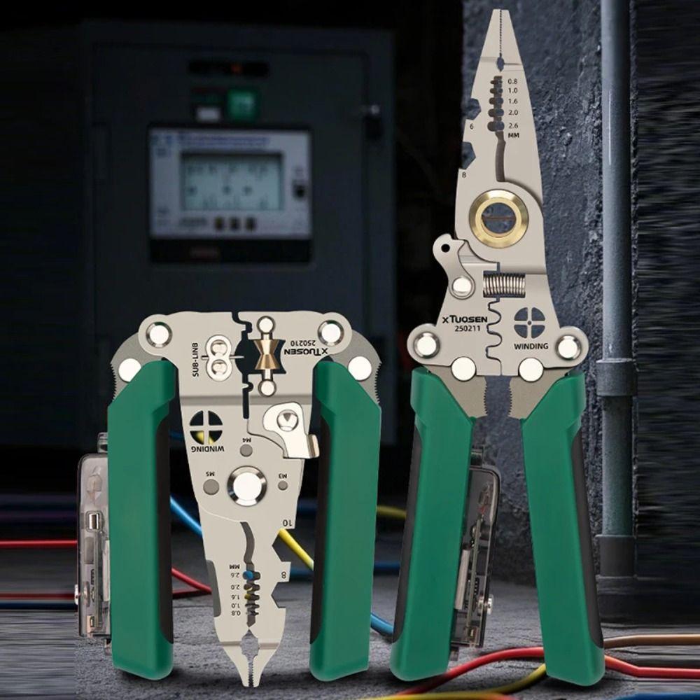 Multifunctional Electrical Test Pen Foldable Cable Cutter Crimper Tool  Crimping Application