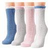 1 Pair Women Winter Warm Socks Soft Socks Cute Fashion Slipper Home Floor Sleeping Socks