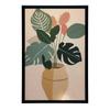 Roślina W Doniczce Boho Roślina W Doniczce Boho, 70X100 Cm, Bez Ramy, Papier Matowy 230 Gsm