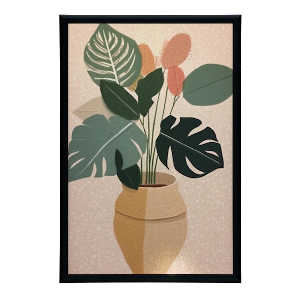 Roślina W Doniczce Boho Roślina W Doniczce Boho, 70X100 Cm, Bez Ramy, Papier Matowy 230 Gsm