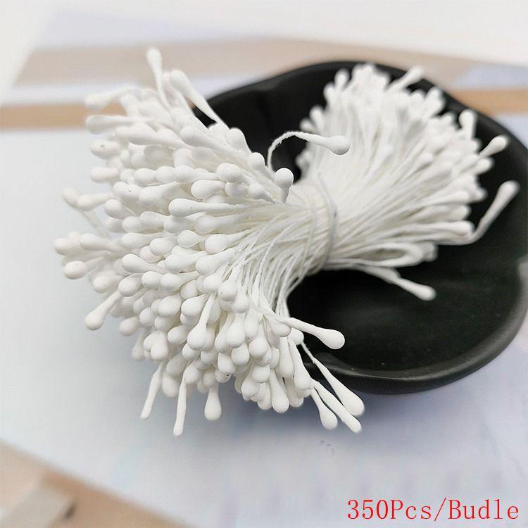 Multicolor 2mm 350Pcs Mini Flower Artificial Pearl Pistil Double Heads Hand-made Home Wedding Decoration Cake Decora DIY Needlew