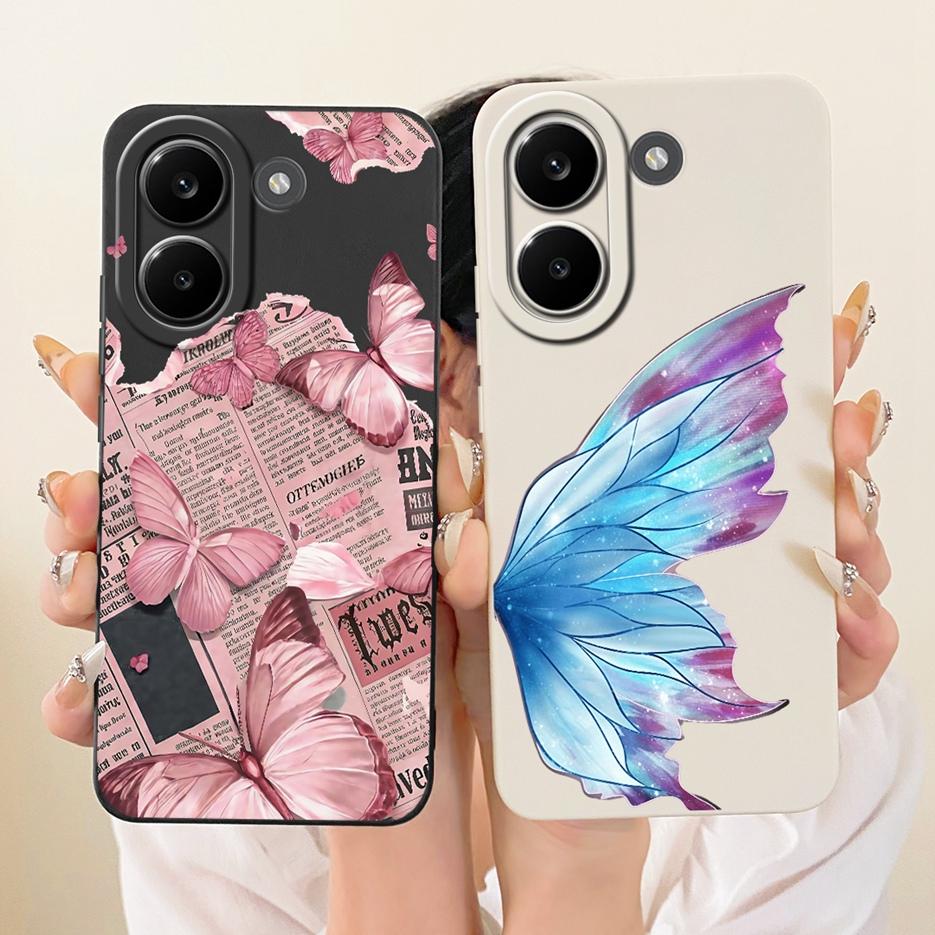 Чехол для Xiaomi Poco X8 Pro Max Новый Цветок Конфетный Расписной Чехол Мягкий ТПУ Чехол для Телефона Для Xiaomi Poco X8 Pro PocoX8 Pro Max Fundas