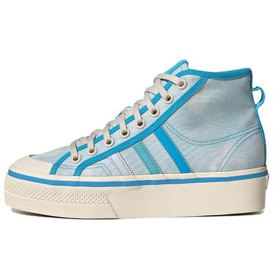 Nizza Женские кроссовки на платформе Mid Почти синие Pantone Wonder-White GX4604