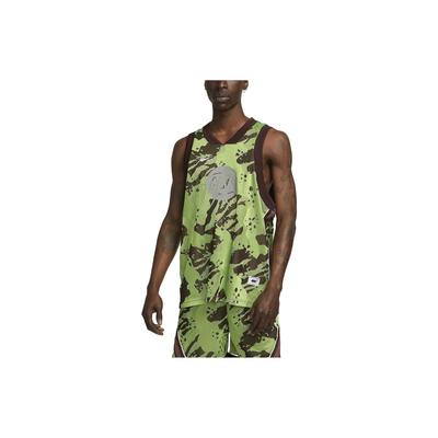 Dri-FIT ADV Камуфляжный принт с логотипом Баскетбольная майка Мужские топы Коричневые DX0258-227