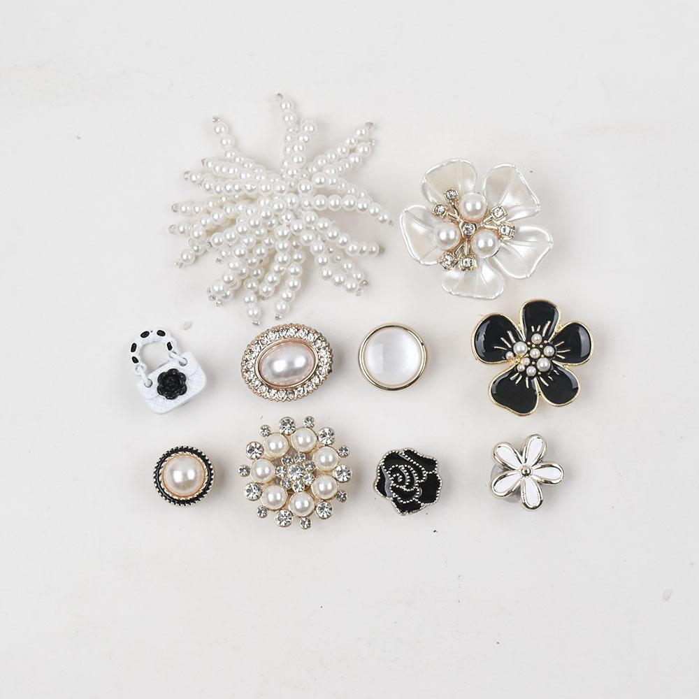 Shoe Charms DIY Flower Pearl Decoration Buckle Shoe Charm Accessories Kids Party Girls Gift