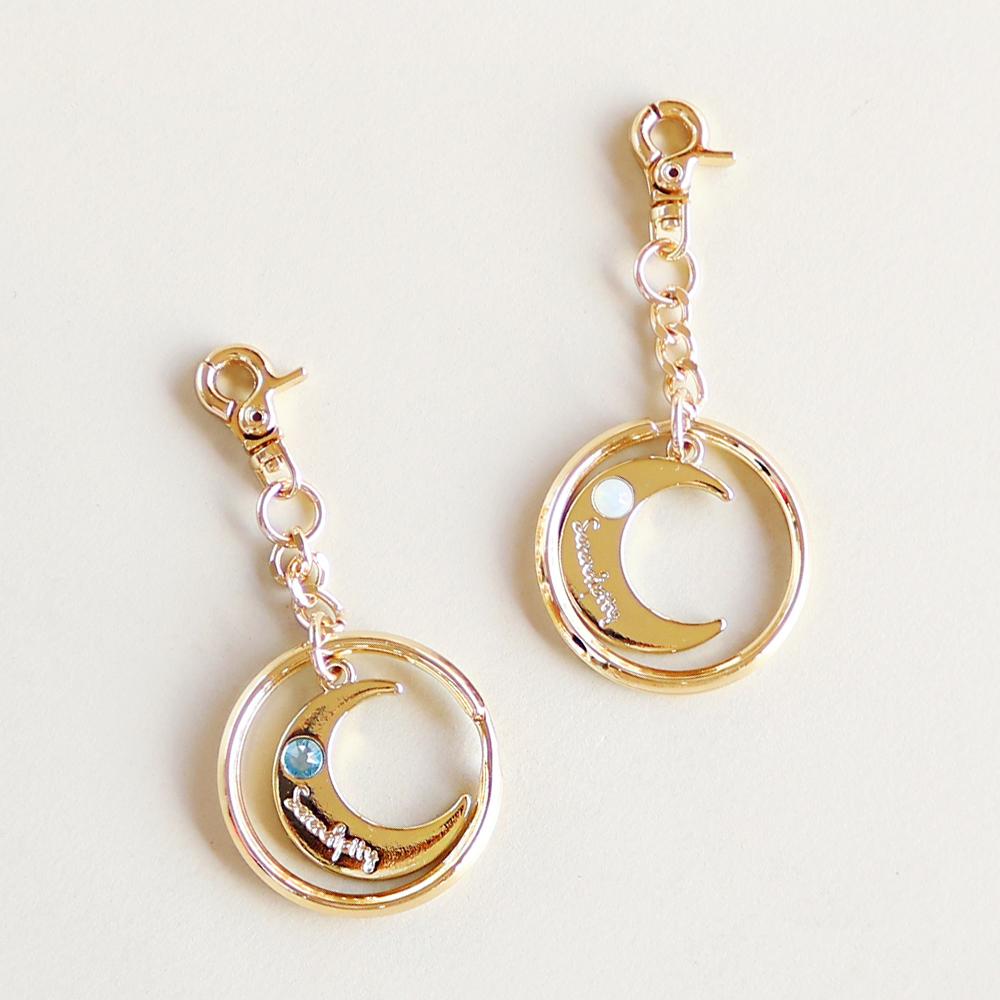 D.LAB Birthstone Moon Keyring