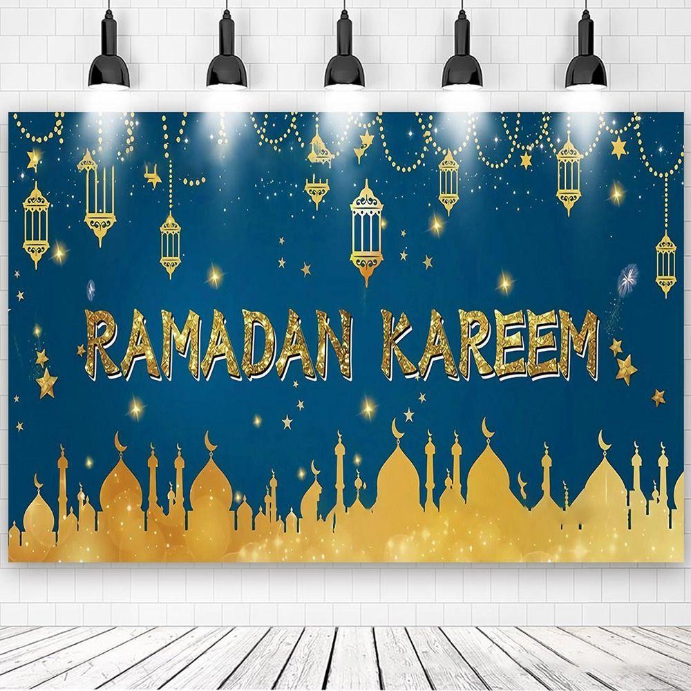Props Eid Mubarak Photo Celebrate Ramadan Kareem Ramadan Decoration Backdrop Banner Eid Background