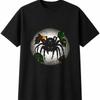 Jumping Spider In Nature Mens Womens T-Shirt Unisex Novelty Gift Tee Funny