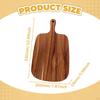 Деревянная разделочная доска из акации для сыра, для кухни, для столешницы, декоративная, с ручкой для пиццы