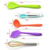 Color Silicone Kitchenware 10 Piece Set Non Stick Pot Silicone Kitchenware Set Cooking Shovel Spoon Tool Cooking Tools