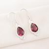 Rhodolite Gemstone Jewelry, Handmade Silver Earring, 925 Solid Sterling Silver Earring For Mother's Gift