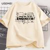 Mens Tshirt Trust Me I'm An Engineer T-shirt Cotton Man Work T Shirt Summer Cotton Tops Round Neck Short Sleeve Man Clothes