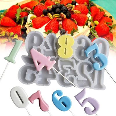 Практичная форма для выпечки, термостойкая DIY, без BPA, украшения, цифры, форма для шоколадных конфет, принадлежности для вечеринок